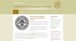 Desktop Screenshot of bradfordhistorical.org.uk